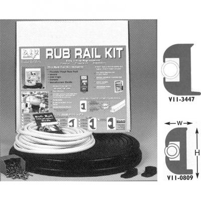 FLEXIBLE VINYL RUB RAIL KIT