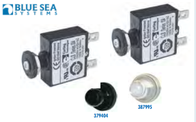 Blue Sea Push Button Reset-Only Circuit Breakers