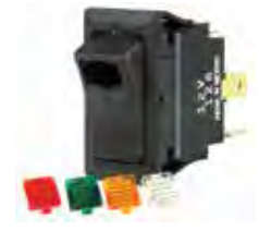 BEP Illuminated Rocker Switch - Multicolored
