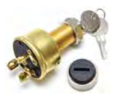 Sierra Ignition Switch Terminal Type:  3 Screw Tab Brass switch