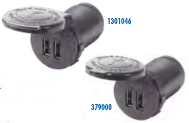 Blue Sea Dual USB Chargers - Socket Mount