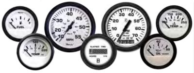 Faria Euro White Gauges