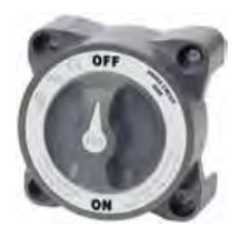 Blue Sea HD-Series Heavy Duty Battery Switch - Single Circuit ON-OFF 3.85” x 3.85”