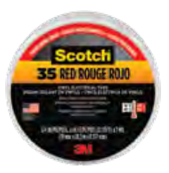 3M Scotch Vinyl Color Coding Electrical Tape 35
