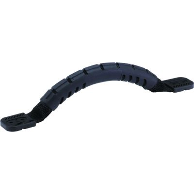 FLEXIBLE GRAB HANDLE WITH OVER-MOLDED GRIP