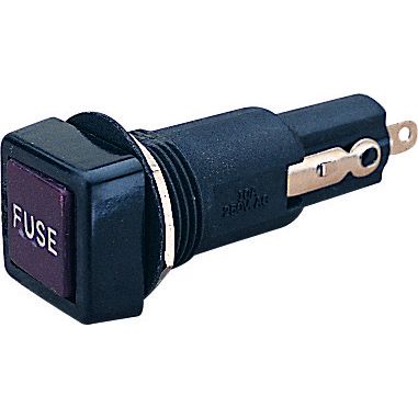 FUSE HOLDER WITH PUSH-IN CAP