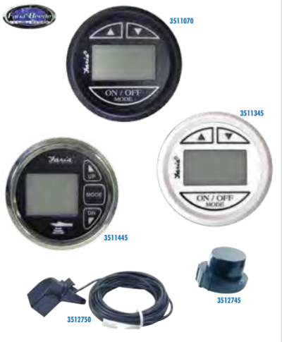 Faria In-Dash Digital Depth Sounders