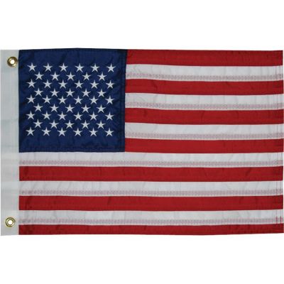 SEWN NYLON 50-STAR AMERICAN FLAGS.