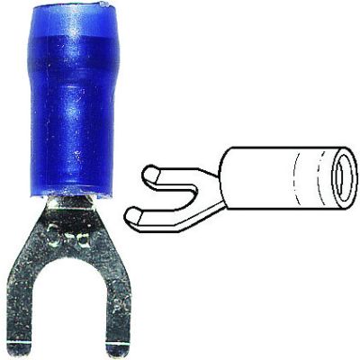 INSULATED FLANGED SPADE TERMINALS