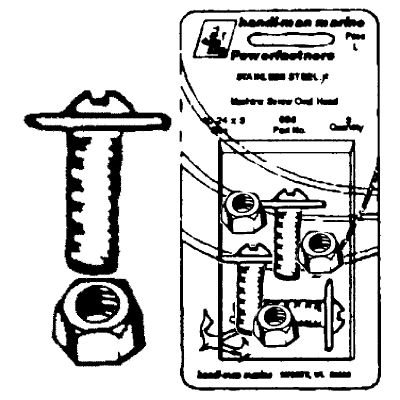 License Plate Bolts & Nuts