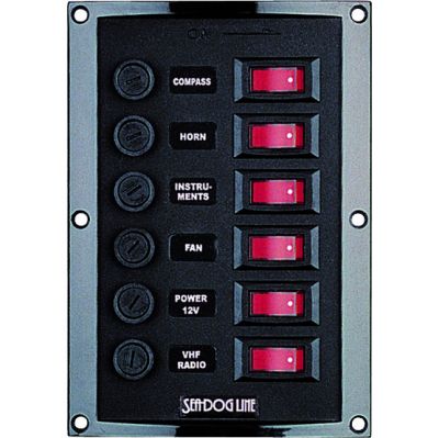 SEADOG VERTICAL 6-GANG PANEL