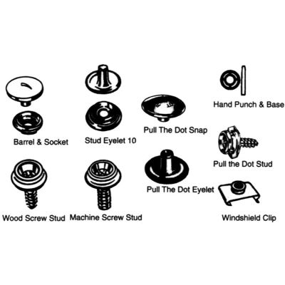 SNAP CANVAS FASTENERS