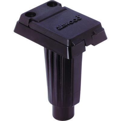 SQUARE 2-PIN BASE FOR STRAIGHT POLES